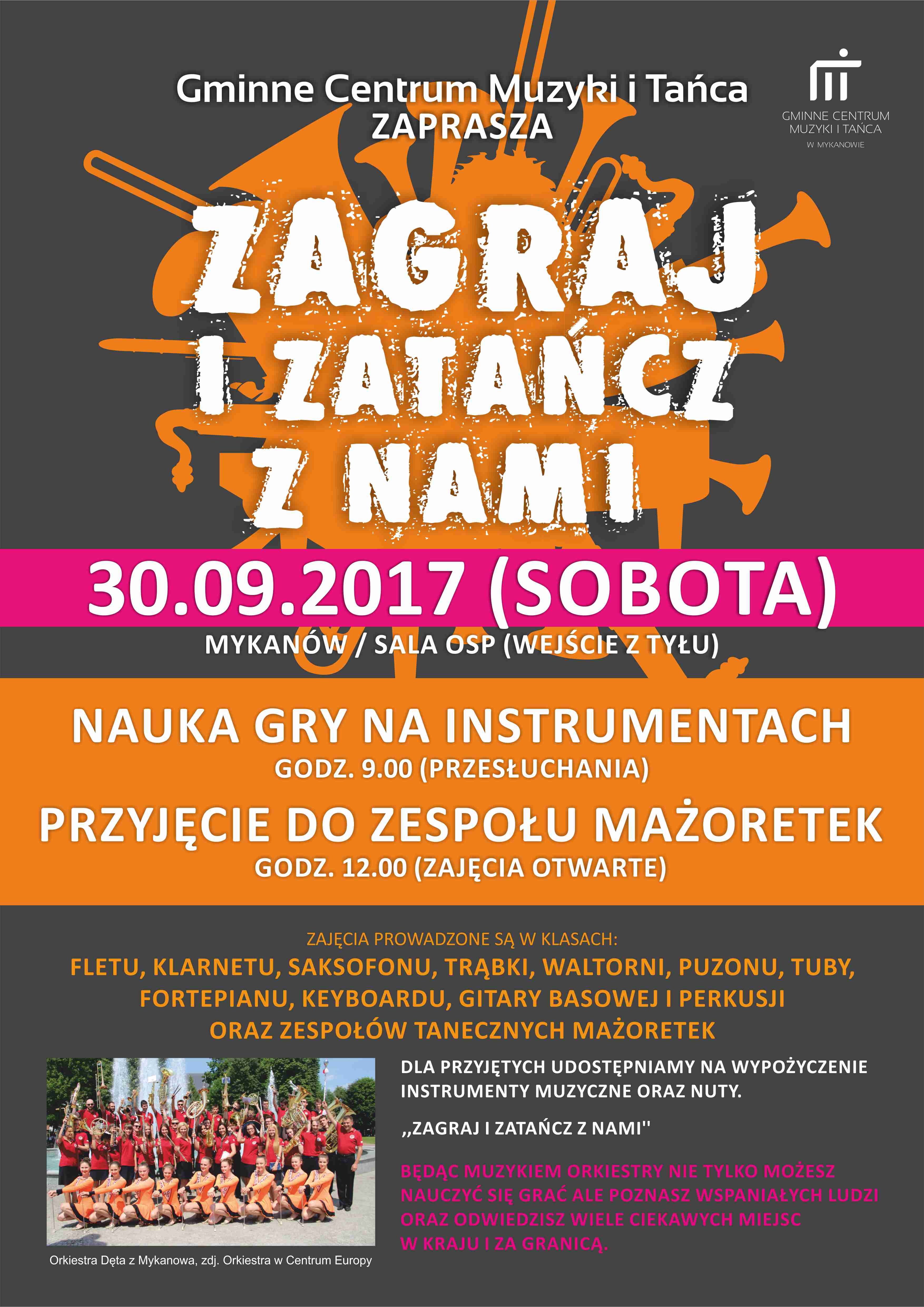 You are currently viewing ZAGRAJ I ZATAŃCZ Z NAMI – ZAPRASZAMY NA PRZESŁUCHANIA